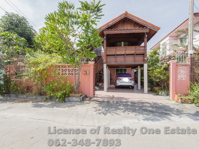 ขาย บ้านเดี่ยวชั้นเดียว บางบัวทอง ซ.วัดลำโพ ถ.345 บ้านพร้อมอยู่ มีเรือนไทยในรั้ว ไม่มีค่าส่วนกลาง  ราคา 2.45 ล้านบาท