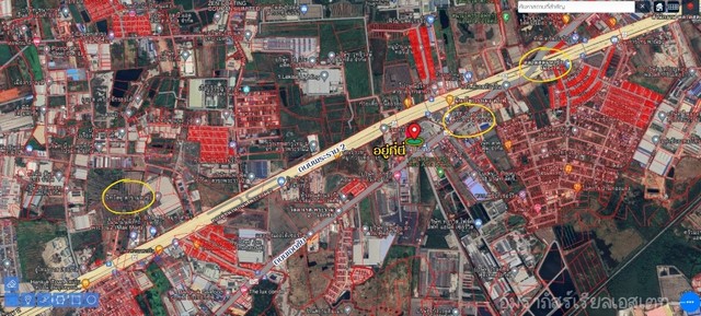 ขายที่ดินติดถนนเอกชัย..ใกล้ตลาดสดเมืองใหม่-เซ็นทรัลมหาชัย ต.นาดี อ.เมือง จ.สมุทรสาคร  เนื้อที่ 546 ตารางวา ผังเมืองสีชมพู