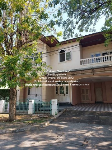 ให้เช่าบ้านเดี่ยว 2 ชั้น ในหมู่บ้านหรู ย่านประชาชื่น (ใกล้เดอะมอลล์ งามวงศ์วาน) 101 ตร.ว. 5 น 4 น้ำ 4 จอดรถ ราคา 35,000 บาท/เดือน