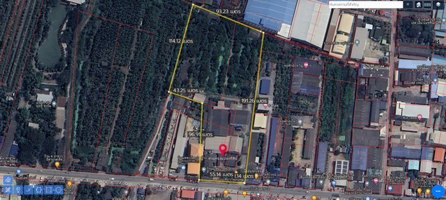ขายที่ดินติดถนนผังสีม่วงกระทุ่มแบน. ต.คลองมะเดื่อ อ.กระทุ่มแบน จ.สมุทรสาคร ผังเมืองสีม่วง